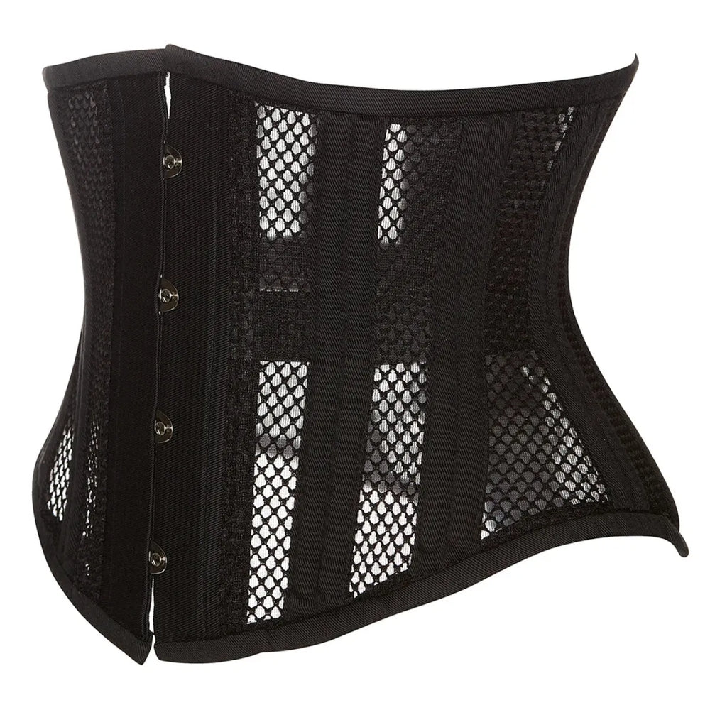 Steel Boned Mesh Underbust Waist Cincher Corset - Best Sellers - Lingerie - 1