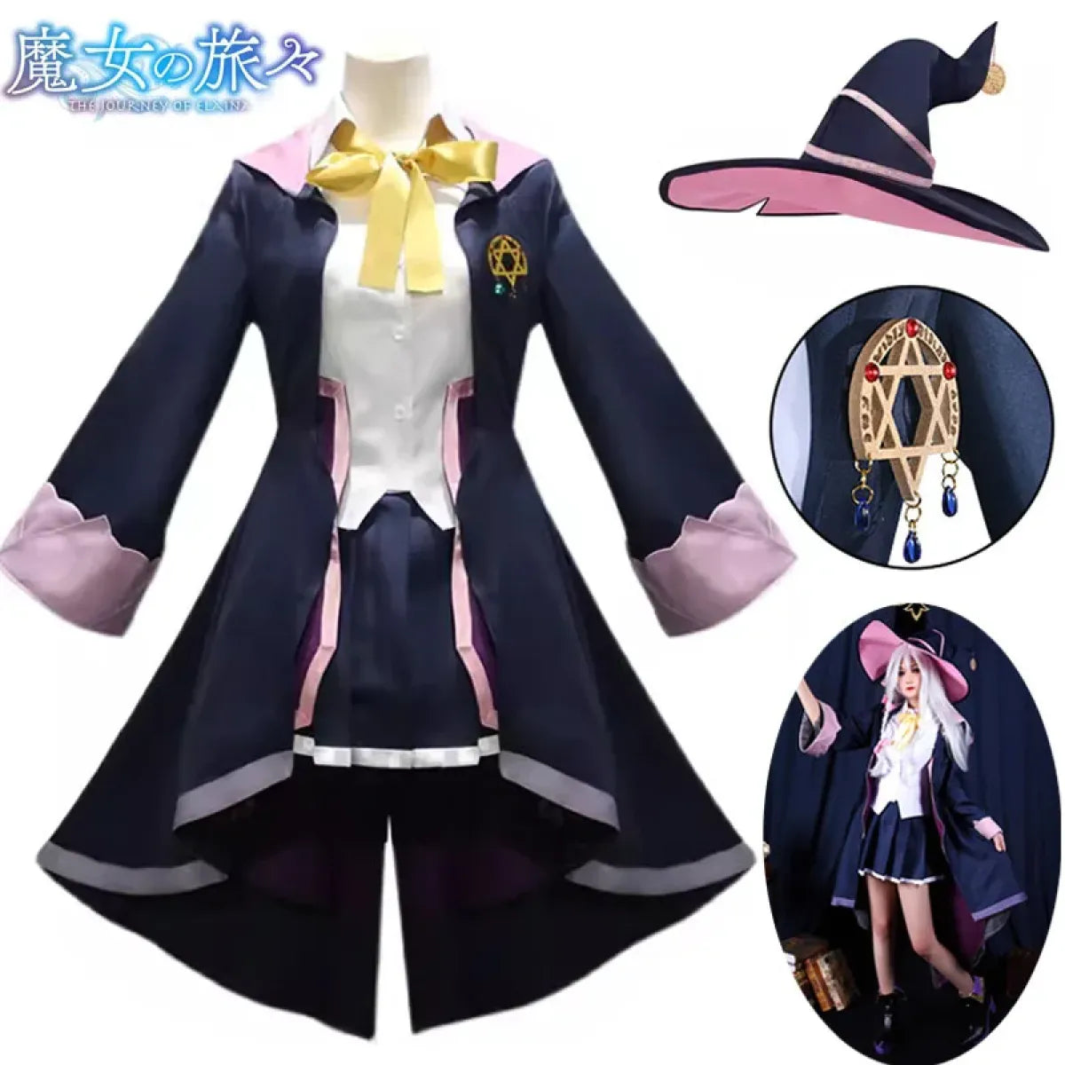 Wandering Witch Elaina Cosplay Costume – Full Set Halloween Outfit - Anime - Cosplay - 1