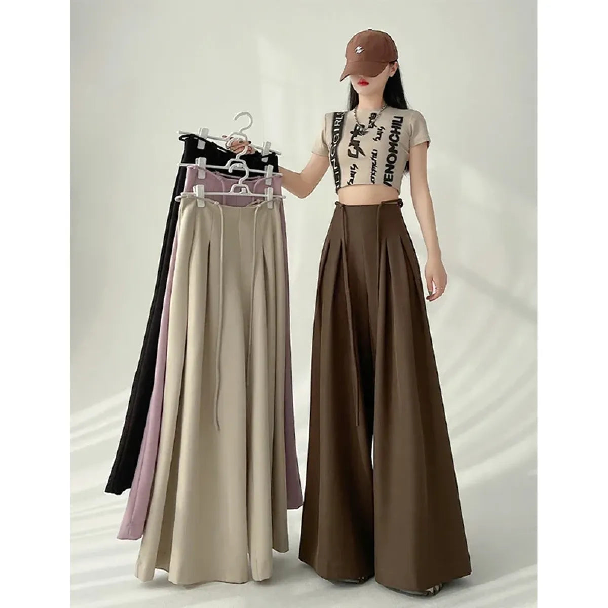 Harajuku Wide Leg Pants - Best Sellers - Women’s Pants - 1