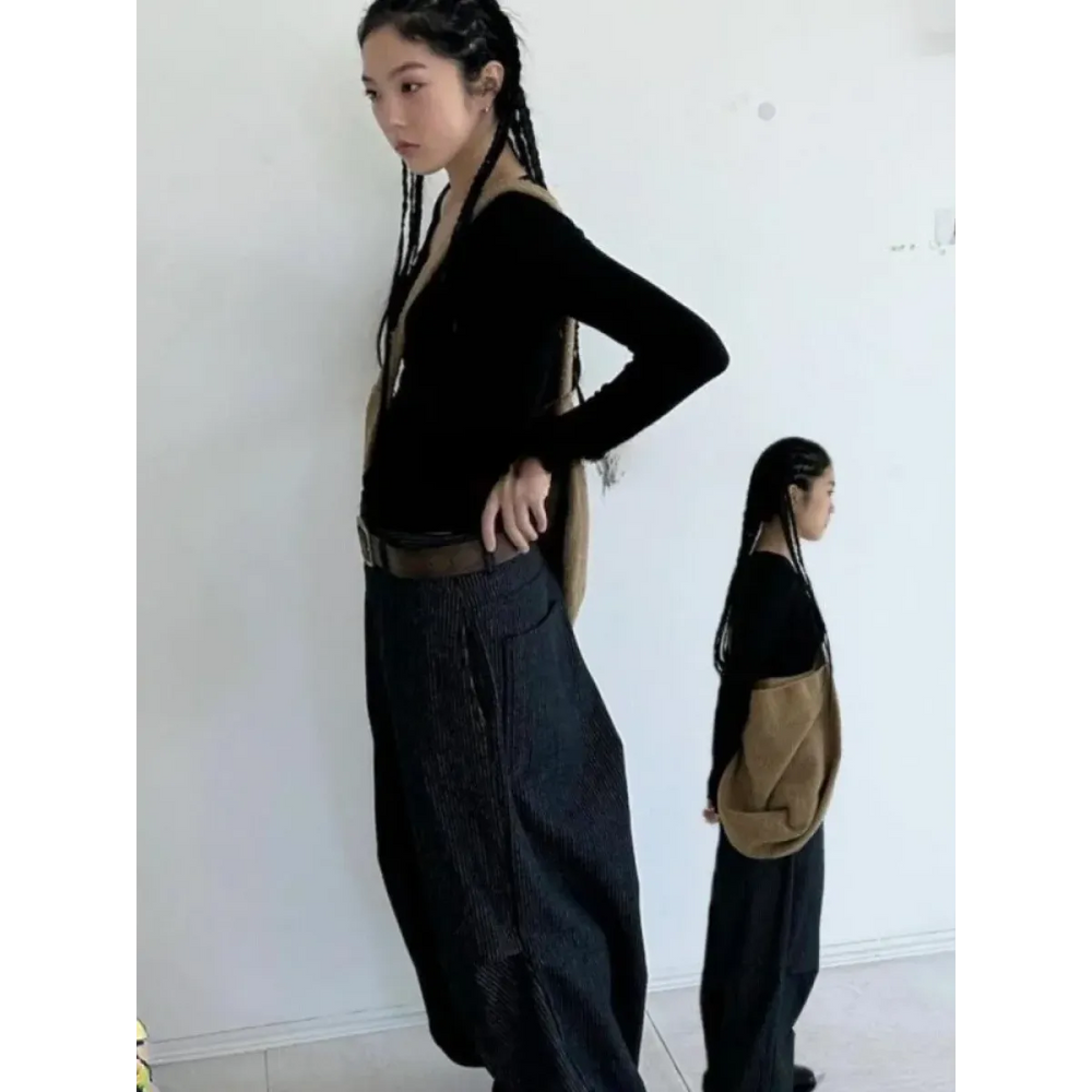 Y2K Low Waist Striped Wide Leg Jeans - Best Sellers - Jeans - 1