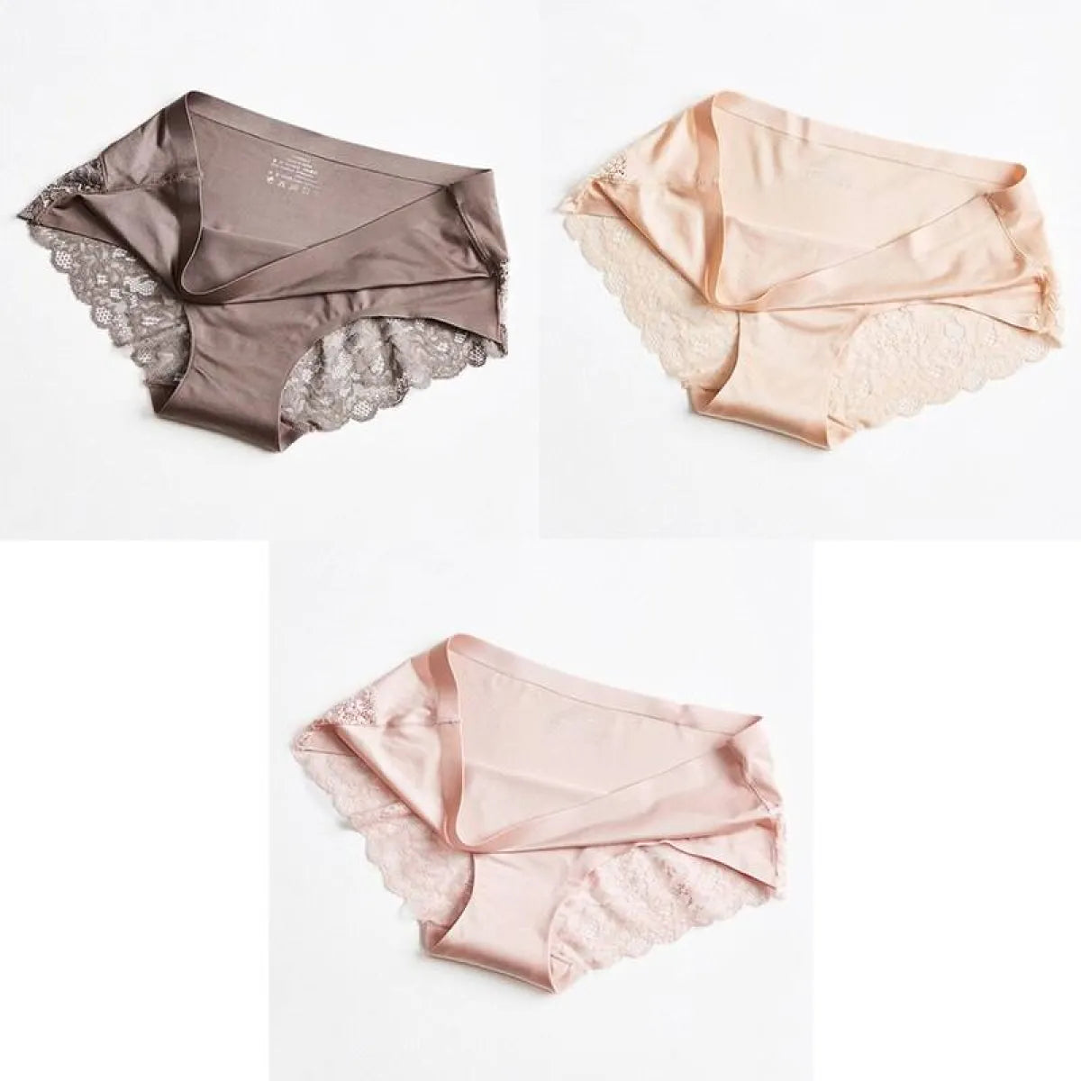 3 Seamless Panties With Lace - Best Sellers - 12