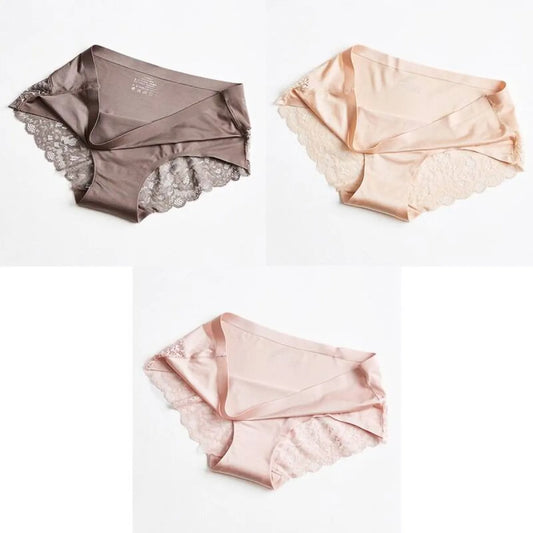 3 Seamless Panties With Lace - Best Sellers - 12