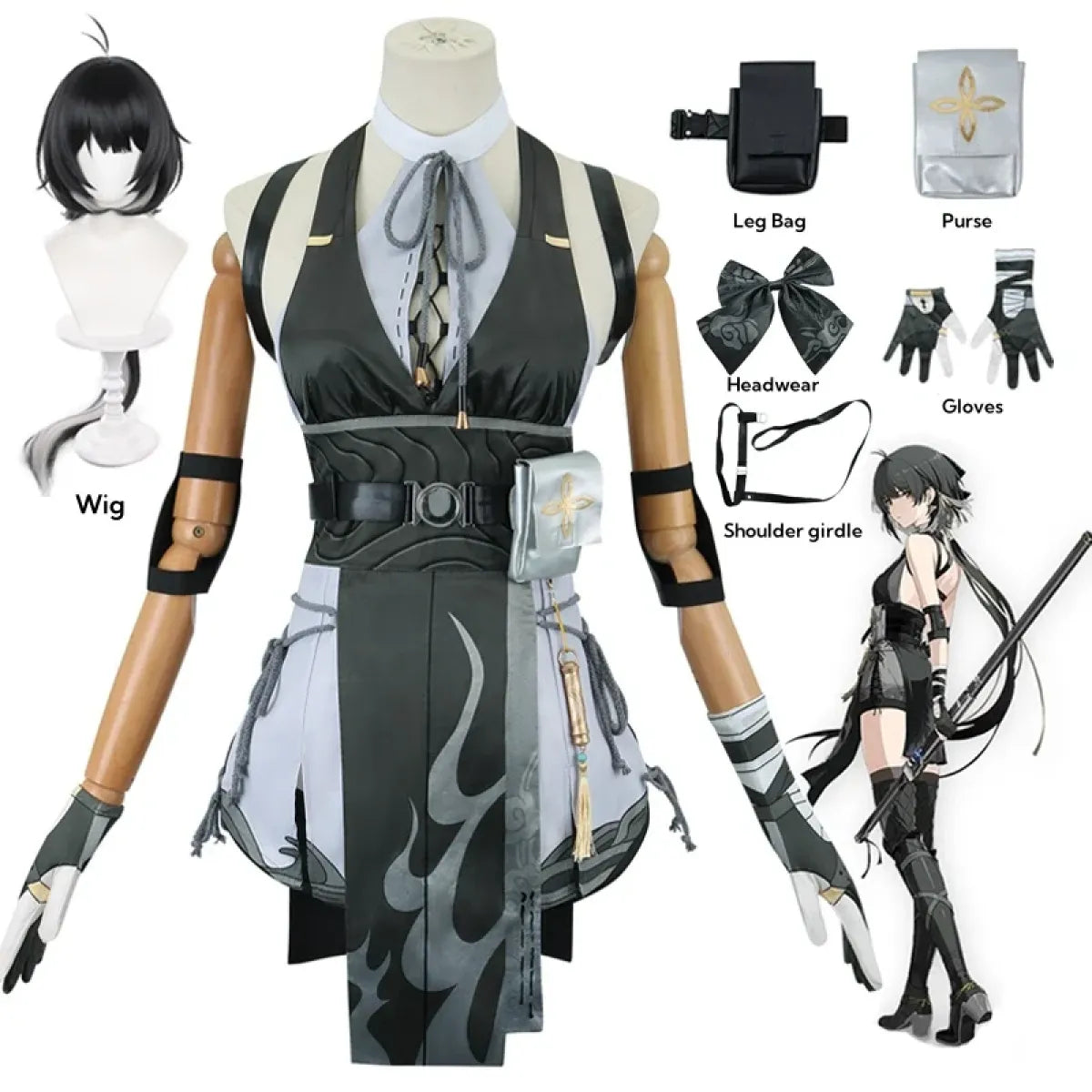 Wuthering Waves Rover Cosplay Costume – Full Set with Wig & Accessories - Anime - Cosplay - 1