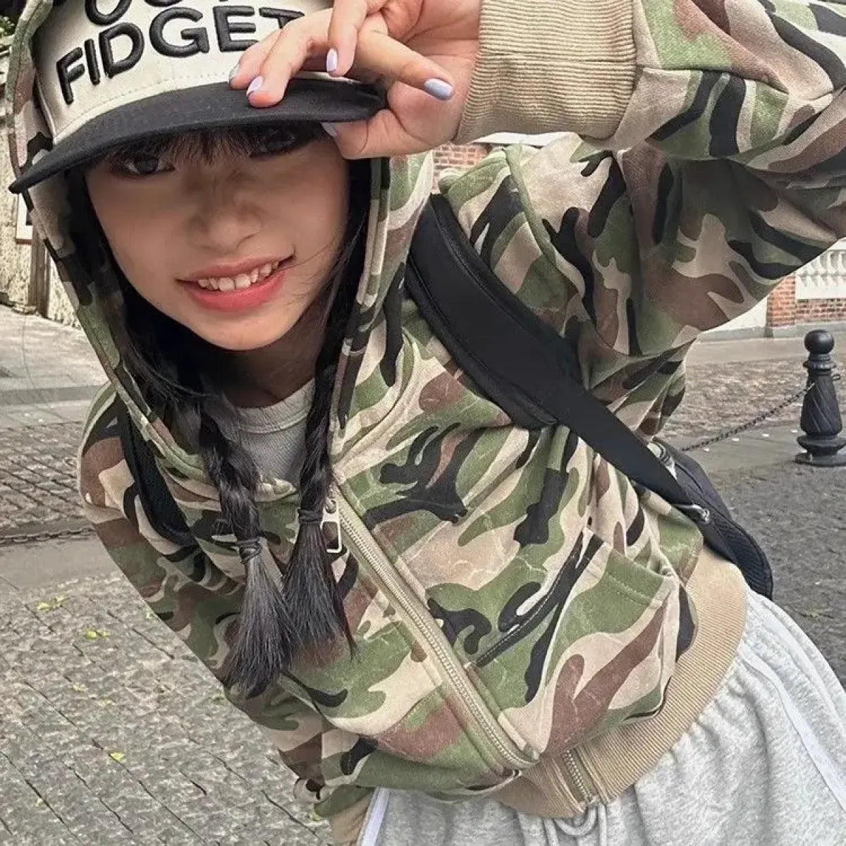 Y2K Camouflage Zip Hoodie Jacket - Best Sellers - Hoodie - 6