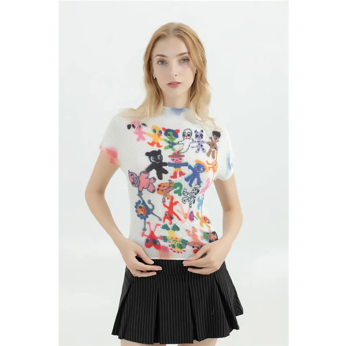 Y2K Graphic Print Women’s T-Shirt - Harajuku Korean Fashion O-Neck Tee - Best Sellers - 1