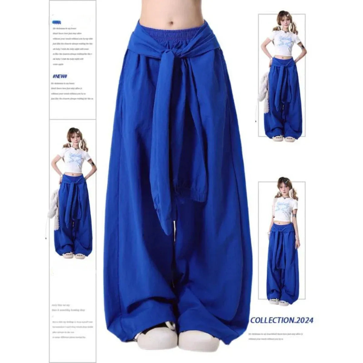 Baggy Wide Leg Pants – Y2K Harajuku Streetwear 90s Aesthetic - Best Sellers - Women’s Pants - 1