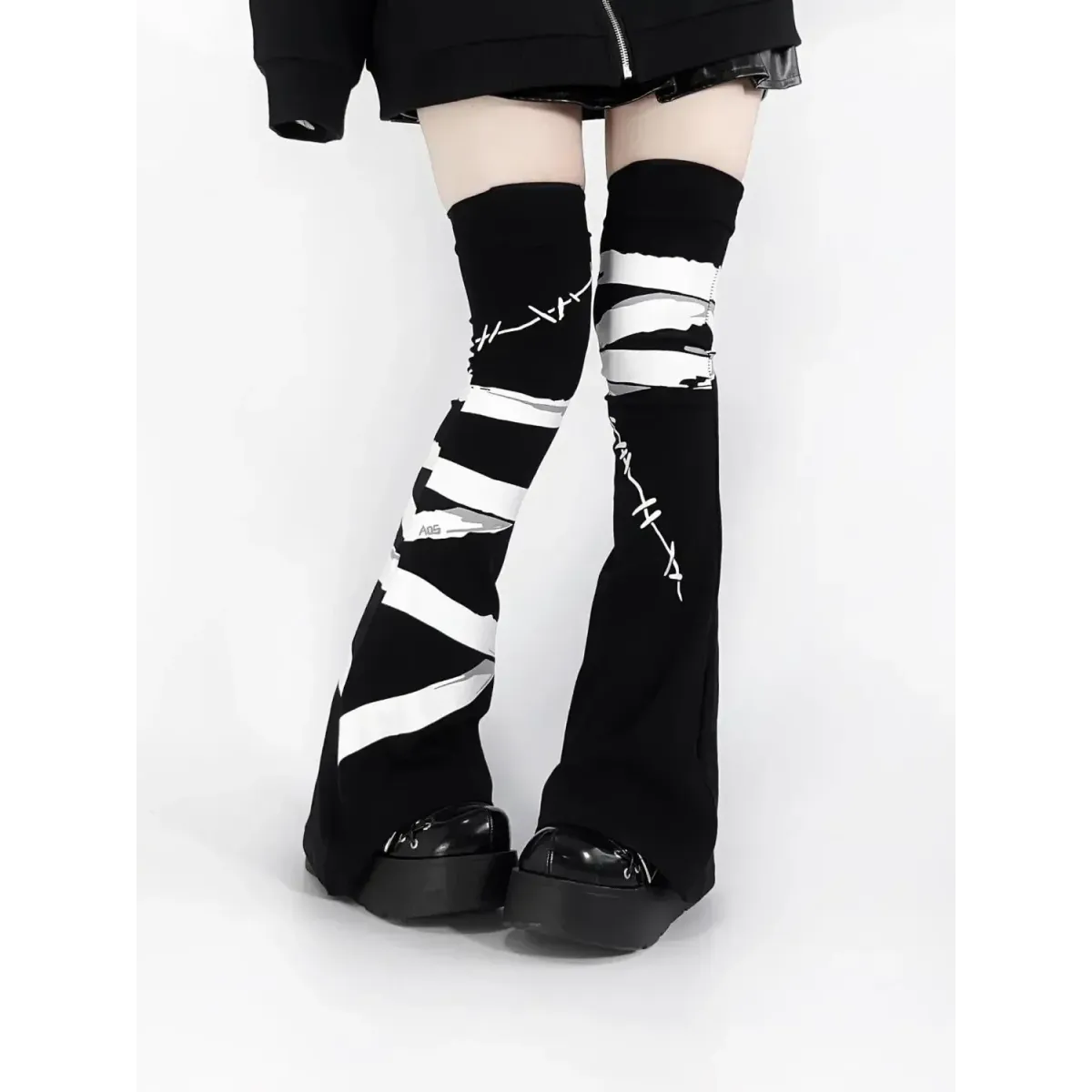 Y2K Kawaii Leg Warmers – Vintage Lolita Thigh High Socks - Best Sellers - Socks - 1
