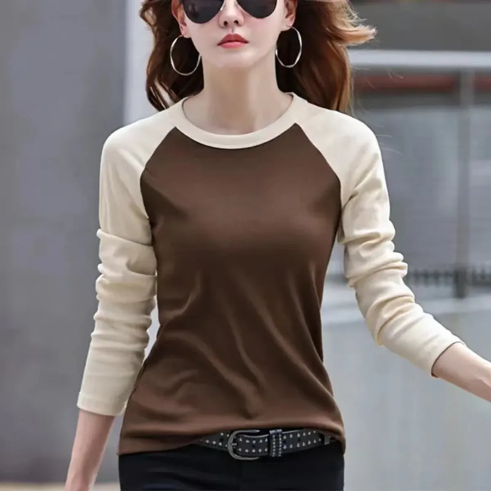 Y2K Patchwork Long Sleeve Top - Best Sellers - T-Shirt - 1