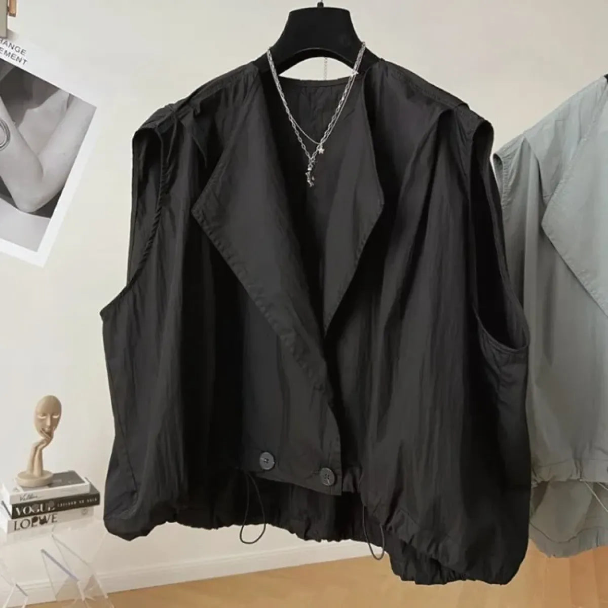Oversized Y2K Lapel Vest Cardigan - Best Sellers - Jacket - 4