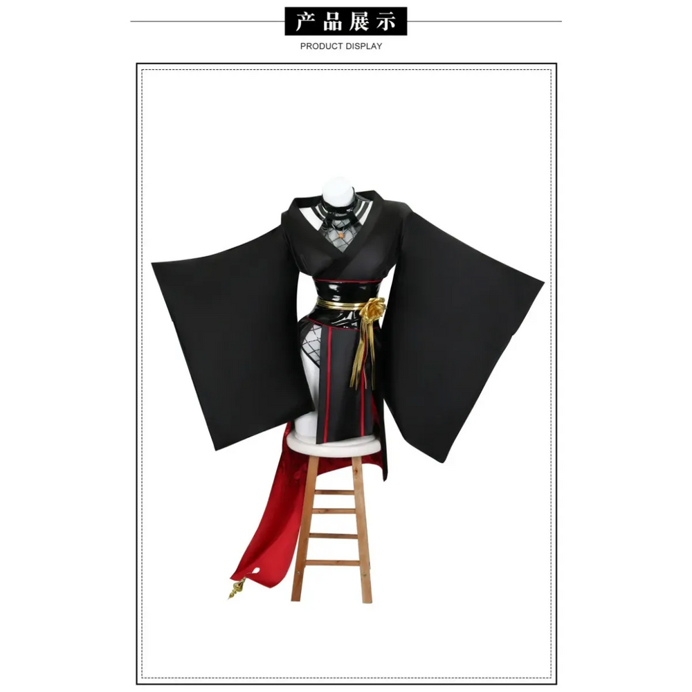 Yor Forger Black Kimono Cosplay Set with Wig & Props - Best Sellers - Cosplay - 1