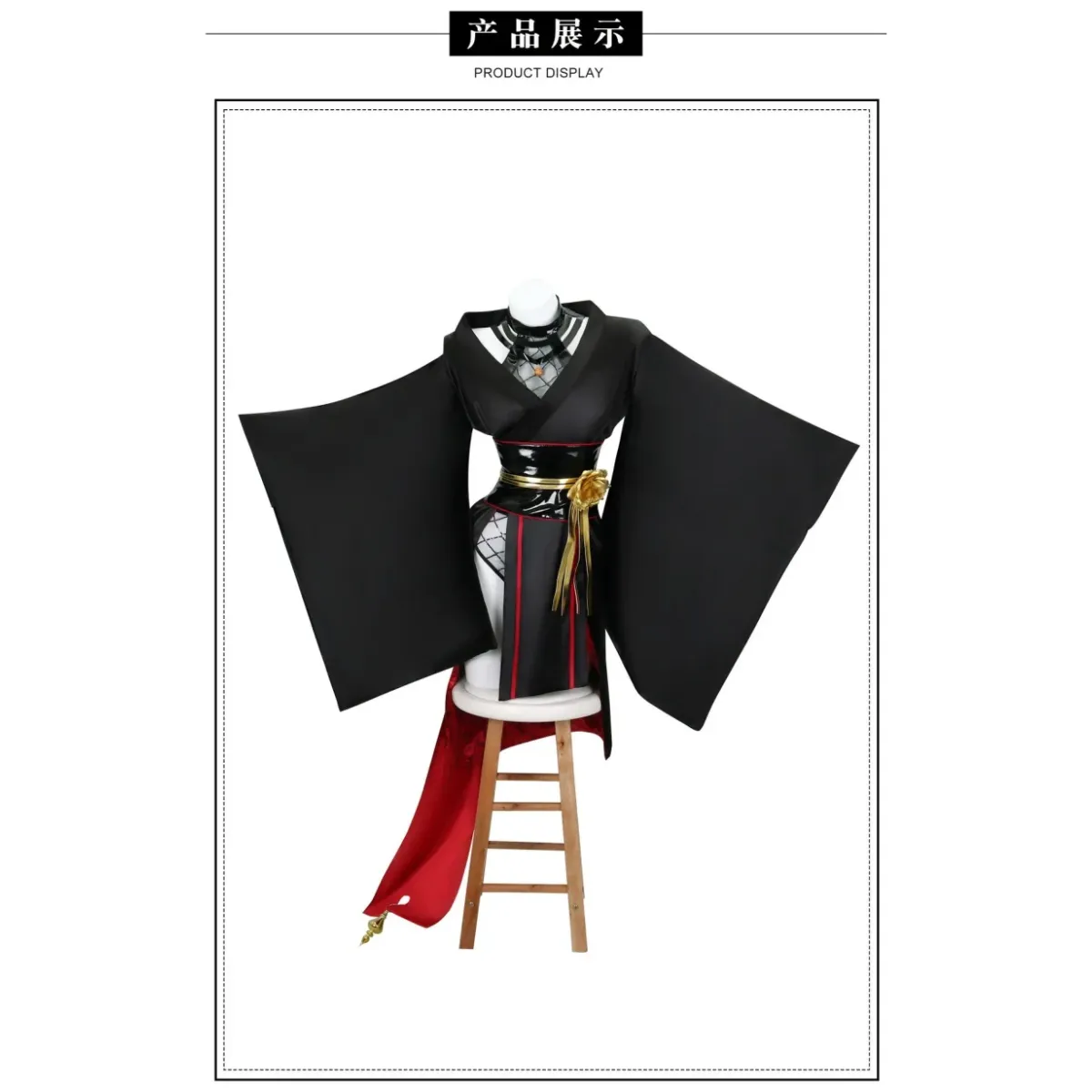 Yor Forger Black Kimono Cosplay Set with Wig & Props - Best Sellers - Cosplay - 1