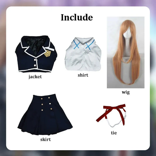 Yuuki Asuna School Uniform Cosplay Set – SAO - Best Sellers - Cosplay - 5