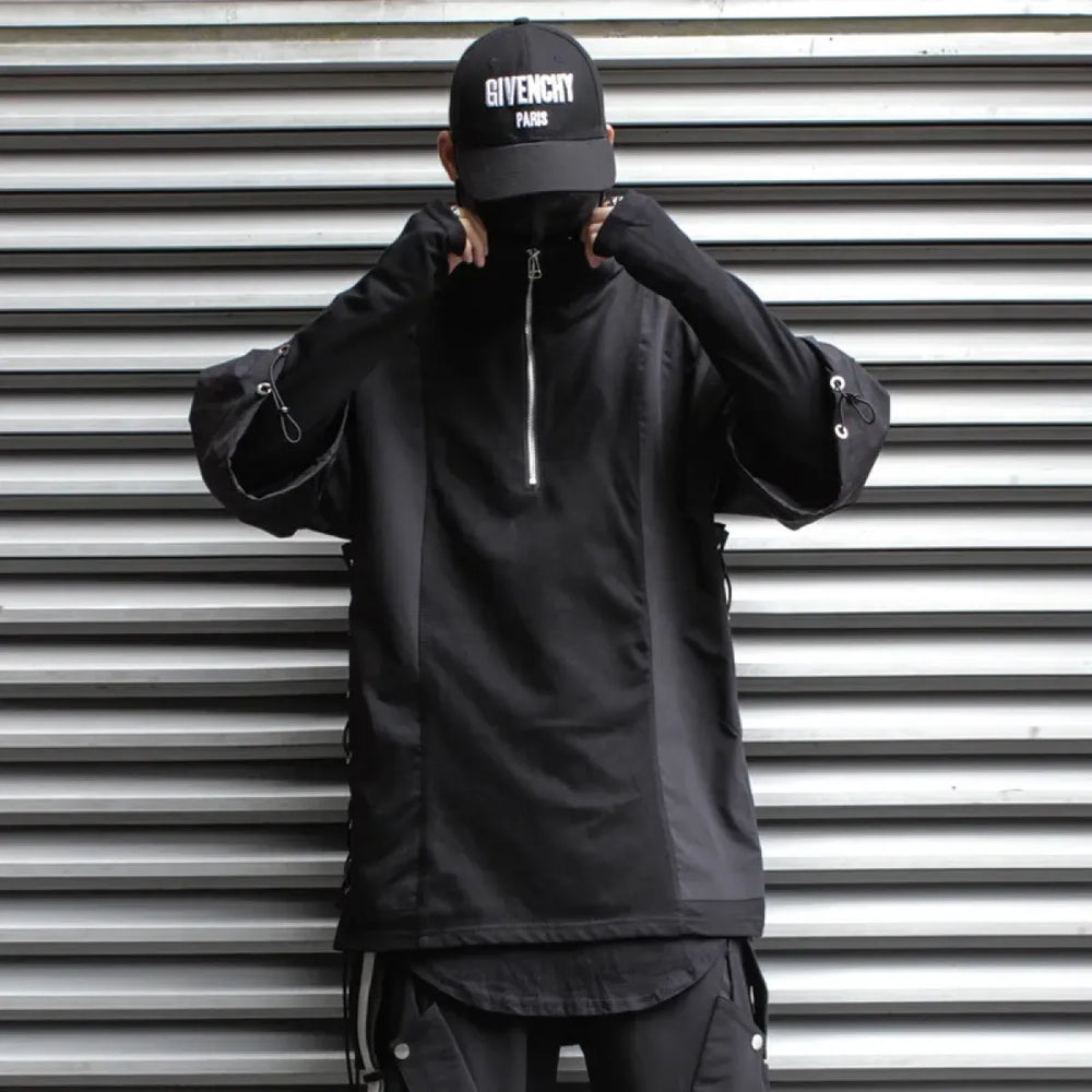 Techwear Zip Turtleneck Sweatshirt - Best Sellers - Men’s Jacket - 1